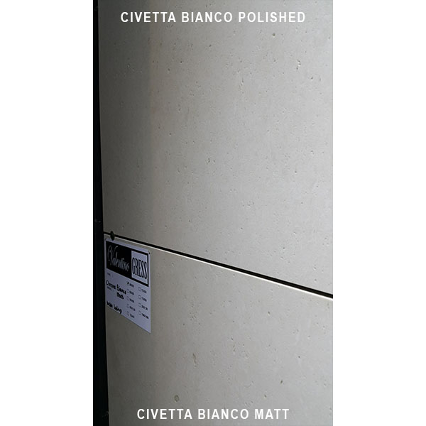VALENTINO GRESS: Valentino Gress Civetta Bianco Matt (real holes) 60x60 - small 4